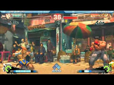 SSF4 AE: Evo 2k11 Sanford (Ryu) vs Gamerbee (Adon) After Hours