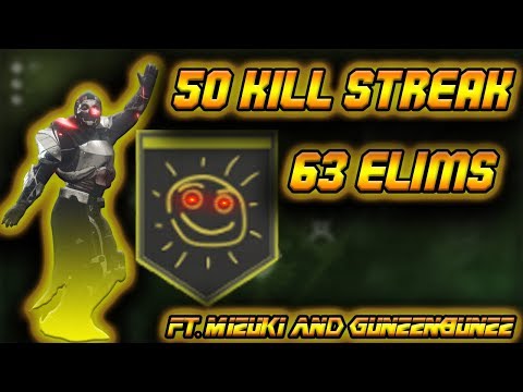 50 Streak Medal and 63 Elims