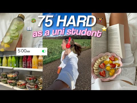 I Tried The 75 HARD CHALLENGE AS A UNIVERSITY STUDENT | my first week!