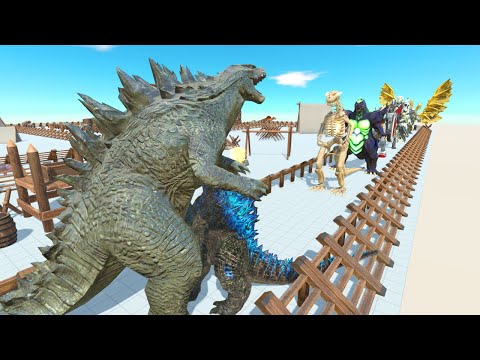 New Godzilla 2014 Lava Death Run - Animal Revolt Battle Simulator
