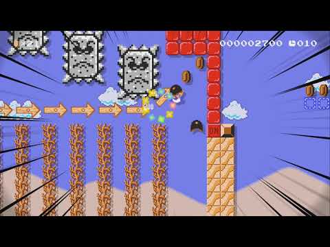 20 sec speedrun: Thwomp ruins by Klasflod - Super Mario Maker 2 - No Commentary 1bx
