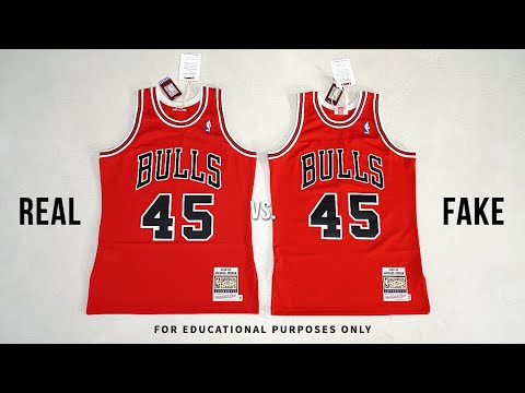 How To Spot a FAKE 'Authentic' Mitchell & Ness Throwback Jersey | BE VERY CAREFUL!!!!!