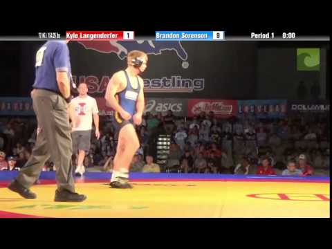 Men 70 KG / 154.25 lbs - Kyle Langenderfer vs. Brandon Sorenson