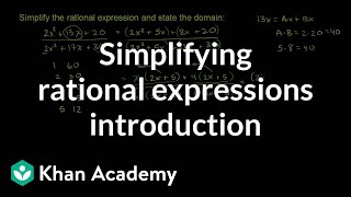 Simplifying Rational Expressions Example 2