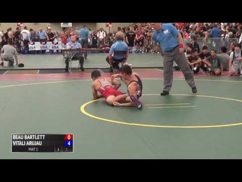 58kg q, Vitali Arujau, NY vs Beau Bartlett, PA