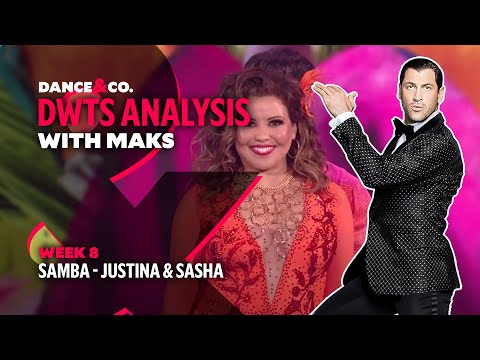 DWTS MAKS ANALYSIS: Week 8 - Justina Machado & Sasha Farber's Samba
