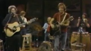 Grateful Dead - 1981 5-7 NBC Tom Snyder pt3 acoustic Dire Wolf &amp; Deep Elem Blues
