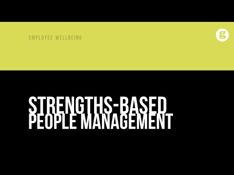 Strengths Based People Management