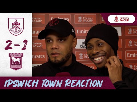 Burnley 2-1 Ipswich Town | Tella & Kompany React to Late Win