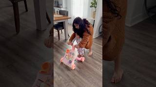 🥴practicando con mi bebé de 1 año para que aprenda a caminar🥰