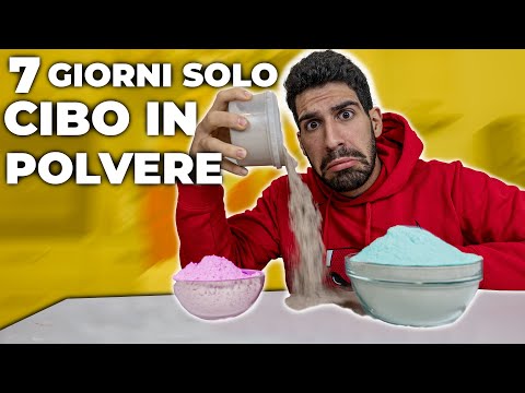 I ONLY EAT POWDERED FOOD FOR A WEEK