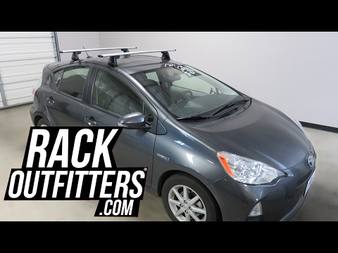 Toyota Prius C with Yakima BaseLine JetStream Roof Rack Crossbars