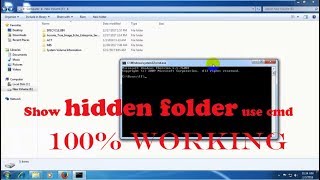 Show hidden folder using cmd | how to show hidden folder with cmd