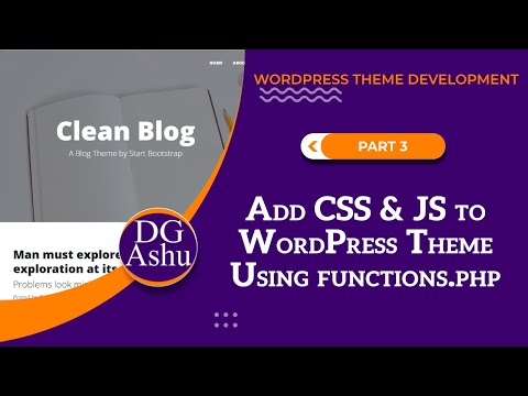 Add CSS & JS to WordPress Theme Using functions.php | Enqueue Scripts Properly (Part 3) in Hindi! 🚀