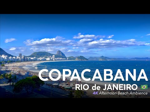 COPACABANA Rooftop Ambience 🇧🇷 Rio de Janeiro, Brazil【4K Relaxing Video】Incredible View