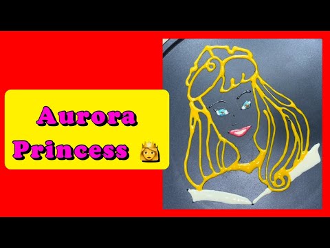 Disney Princess Pancake Art Challenge - Aurora Disney, Sleeping Beauty, Princess Aurora Drawing
