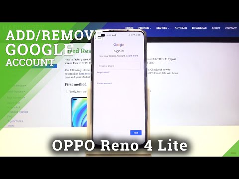 How to Add / Remove Google Account in OPPO Reno 4 Lite – Find Google Account Section