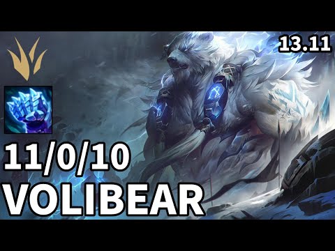 Volibear Jungle vs Lee Sin - EUW Master | Patch 13.11