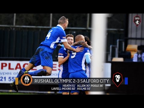 Rushall Olympic 2-3 Salford City - Evo Stik Northern Premier League 19.12.15