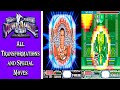 Mighty Morphin Power Rangers The Movie SNES All Transformations And Special Moves