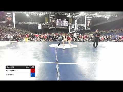 117 Lbs Consi Of 8 #1 - Natalie Klavetter, Wisconsin Vs Ashley Diaz, New York 4e96