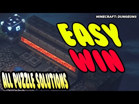 Easy Win | Soggy Cave Puzzle Solutions Minecraft Dungeons (All Puzzle) | How Puzzles Work