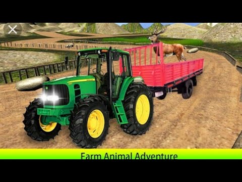 Real tractor farm animal truck driving transport simulator