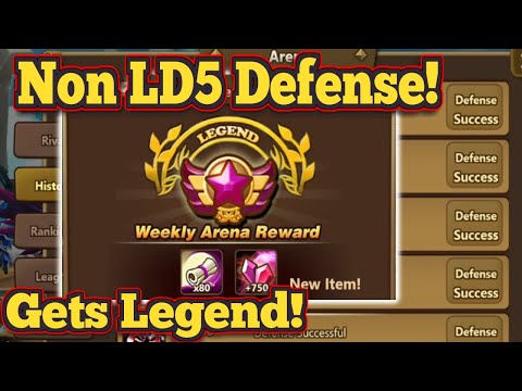 This No LD5 Defence Can Get Me Legend?! Arena Rush - Summoners War