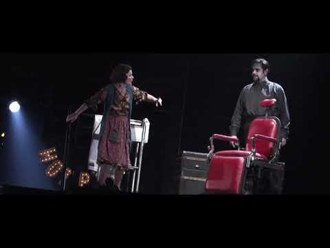 Sweeney Todd trailer frame — razor glint and company silhouettes
