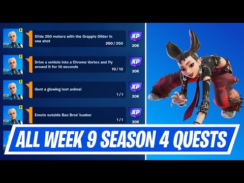 Fortnite Week 9 Quests Guide - How to complete Week 9 Weekly Challenges in Chapter 3 Season 4
