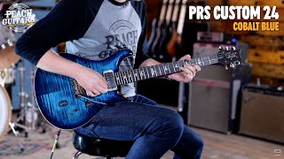 Video thumbnail for No Talking...Just Tones | PRS Custom 24 - Cobalt Blue Pattern Thin by Peach Guitars