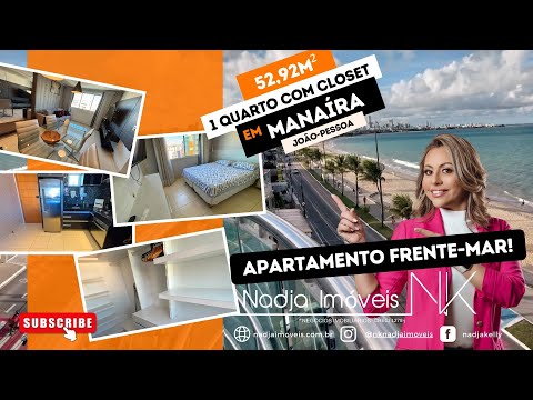 Apartamento Frente-marde 52M² com closet a venda em Manaíra - João Pessoa PB.