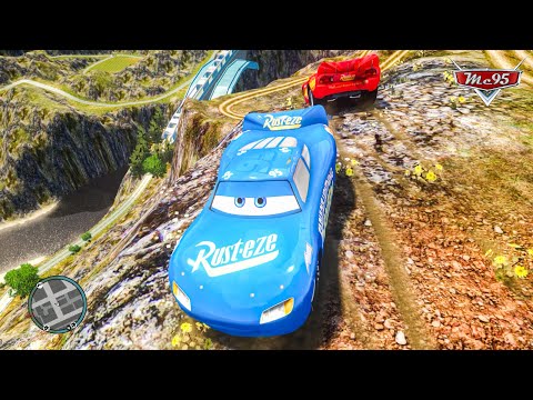 Crazy Lightning McQueen Cliff Drops Crashes Ep.6 - GTA 4