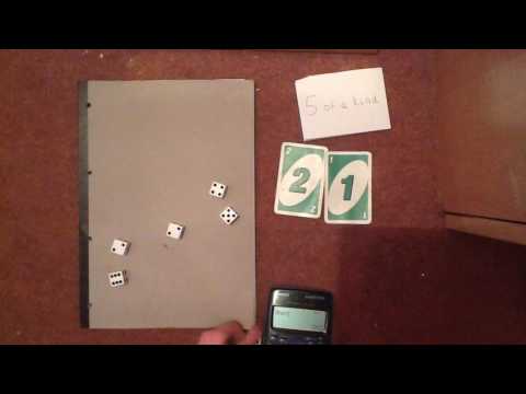 One roll Yahtzee with 6 dice!