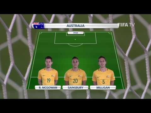 Match 12: Chile v Australia -Team Lineups - FIFA Confederations Cup 2017