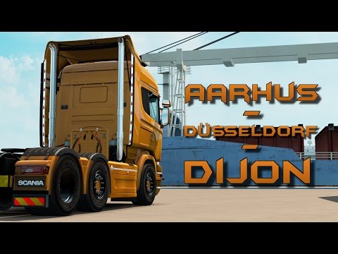 Euro Truck Simulator 2 - Aarhus to Dusseldorf to Dijon - Timelapse #44