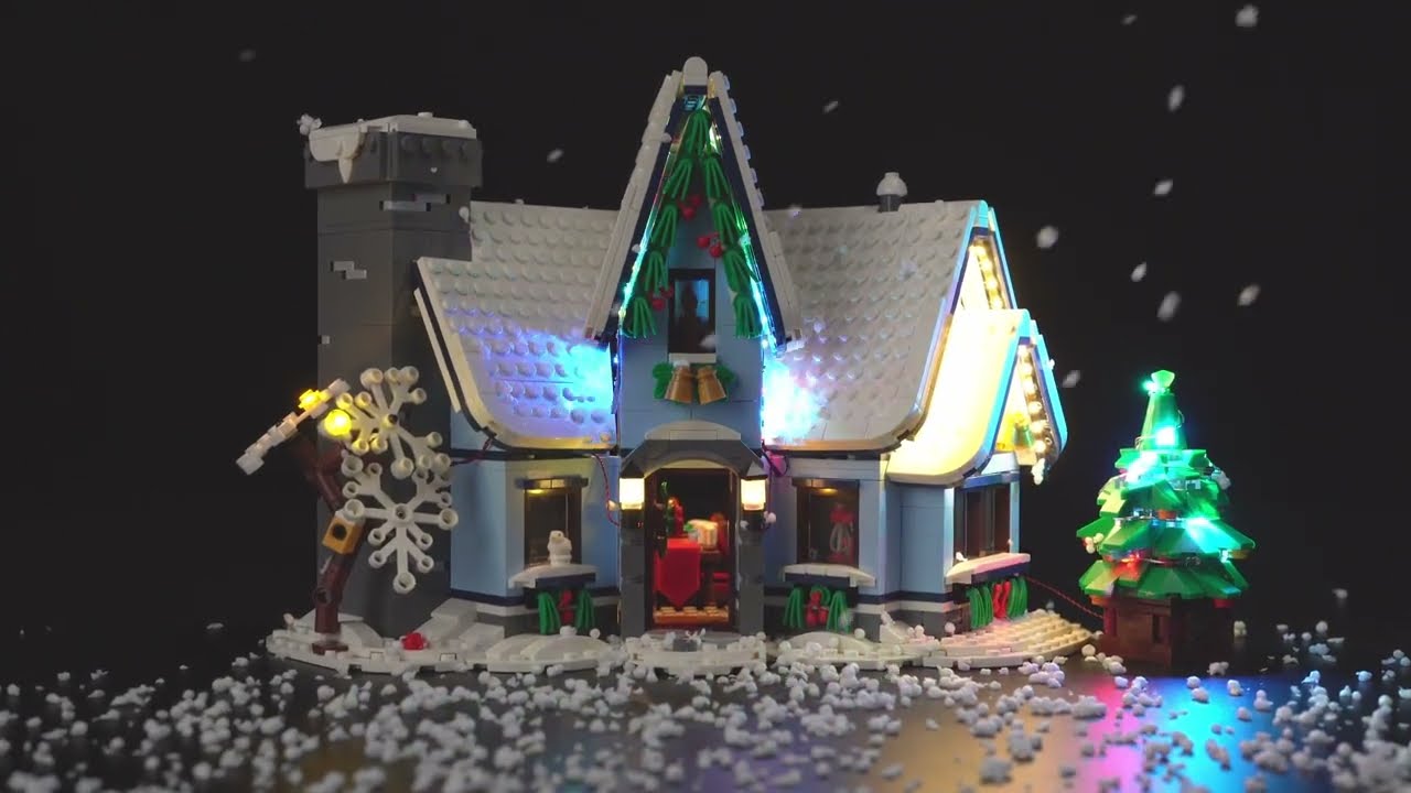 BrickBling LED-Licht-Set für LEGO® Besuch des Weihnachtsmanns (10293)