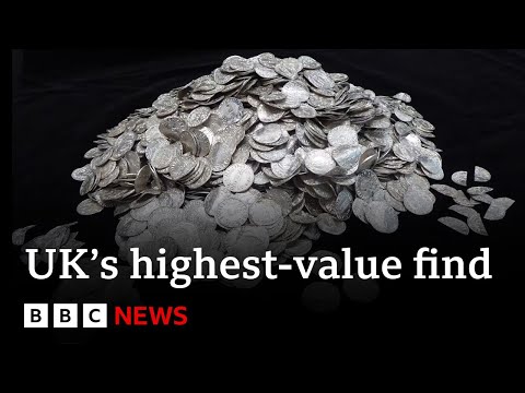 Video | Treasure hunters unearth 1000-year-old silver coins from Norman Conquest | BBC News