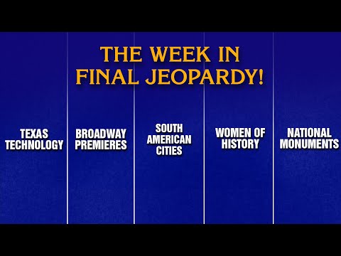 This Week in Final Jeopardy!: 5/12/25-5/16/25 | JEOPARDY!