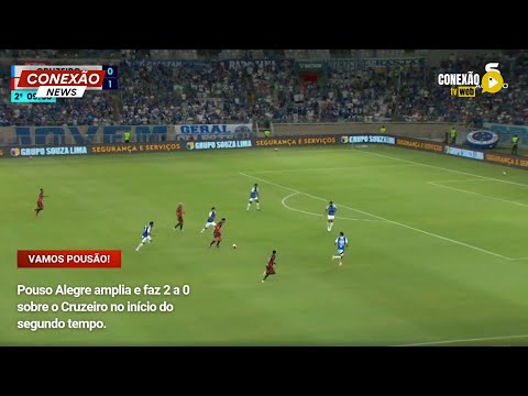 Vídeo: Pouso Alegre amplia e faz 2 a 0 sobre o Cruzeiro no início do segundo tempo.
