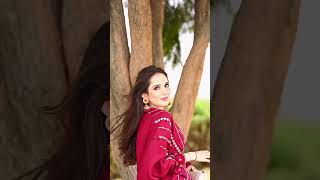 Maroon Embroidered Linen Kaftan - Video 4