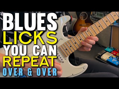 Repetitive blues licks to help you play better solos! Guitar Tutorial