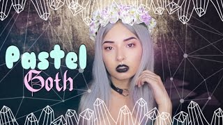 LOOK TENDENCIA PASTEL GOTH - LABIOS NEGROS