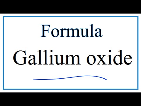 image-What is the formula for Ga2O3?