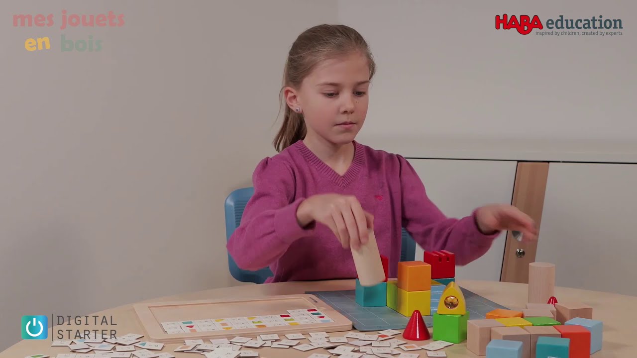 Jeu éducatif en bois - Initiation au codage - Petit architecte