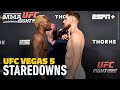 UFC Vegas 5 Weigh-In Staredowns - MMA Fighting