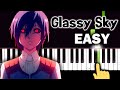 Tokyo Ghoul OST - Glassy Sky - EASY Piano tutorial