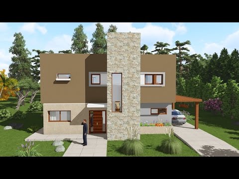 Plano de Casa de 3 Dormitorios y 2 Baños de 165 m2
