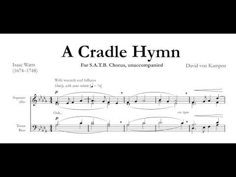 David von Kampen - "A Cradle Hymn" (with score)