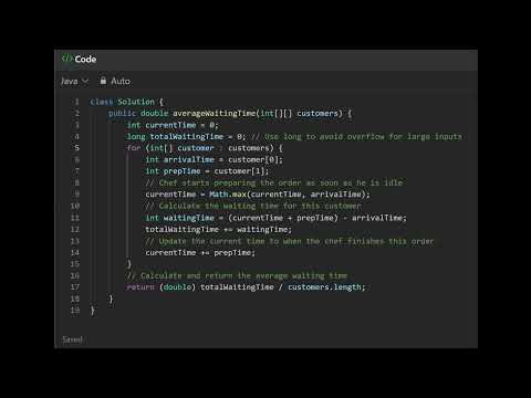 1701 Average Waiting Time